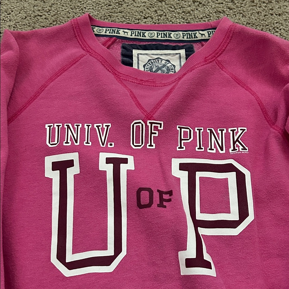 PINK Victoria's Secret Fuchsia Univ. Sweatshirt